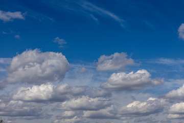 Big heavy rain clouds in the sky. beautiful background and texture