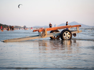 Obraz premium boat on the water