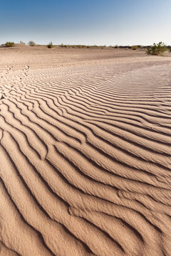 Landscape in the desert in the town of M&yen;Hamid