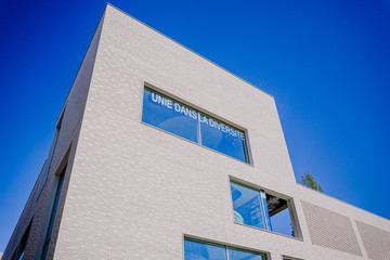 Bâtiment dans le quartier des gratte-ciel à Villeurbanne