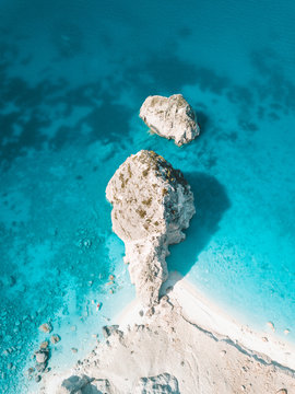 Aerial view of Akra Keri, Laganas, zante  planos Greece