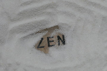 Meditative atmospheric picture for zen and reflection
