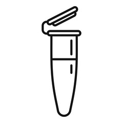 Analyse tube icon. Outline analyse tube vector icon for web design isolated on white background