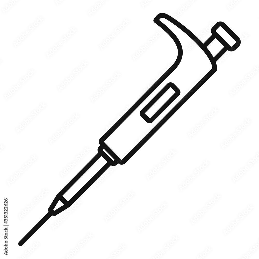 Aufkleber modern glucometer icon. outline modern glucometer vector icon for web design isolated on white backg