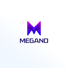 Abstract Letter N Clouds Technology Logo Sign Symbol Icon