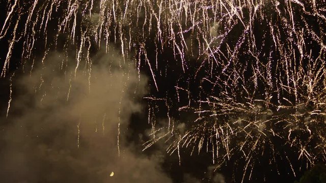 Fireworks in slow motion over water shot on Arri Alexa