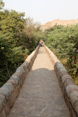 Ghiyasuddin Tughlaq's Tomb, The Outer Wall, Tuglakabad Fort, New Delhi, India, Asia (Photo...