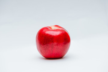 Red apple isolated on white background