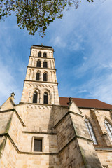Fototapeta na wymiar Towe ofSt Dionys church. Esslingen am Neckar, Germany