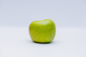 Green apple. Isolated on white background