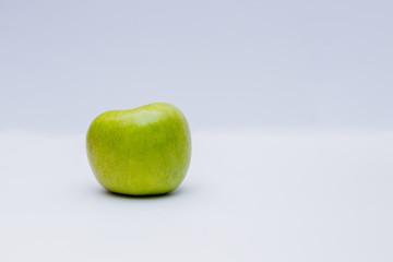 Green apple. Isolated on white background