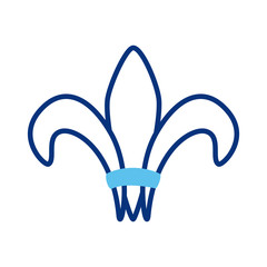 victorian emblem line style icon