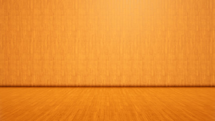 Concept or conceptual vintage or grungy brown background of natural wood or wooden old texture floor and wall as a retro pattern layout. A 3d illustration metaphor to time, material, emptiness,  age 