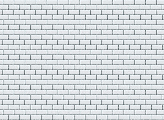 Fototapeta na wymiar Brick wall seamless pattern. Realistic white brick texture illustration. Endless vector background. Web design template illustration.