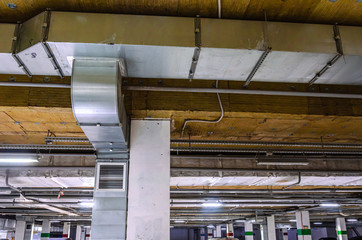 Ceiling insulation, ventilation system air ducts