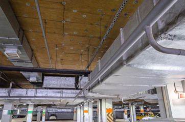 Ceiling insulation, ventilation system air ducts