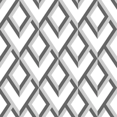 Wallpaper murals Rhombuses Vector geometric seamless pattern. Modern geometric background with rhombuses.