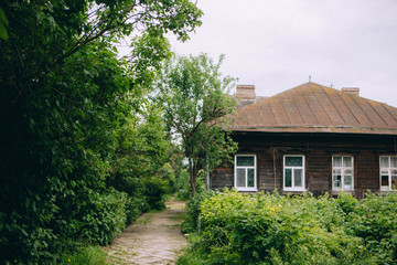 Fototapeta na wymiar russian village