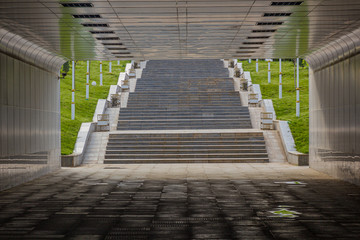 Pedestrian underpass in Ashgabat, capital of Turkmenistan