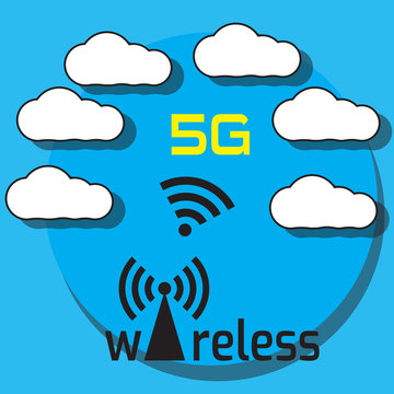 Vector Illustration Of 5G Network Capabilities 