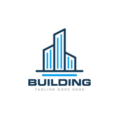 Obraz premium Building Construction Logo Design Vector