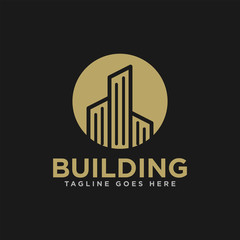 Building Construction Logo Design Vector