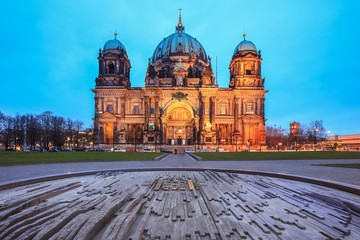Berlin Cathedral , Berliner Dom at night, Berlin ,Germany © nonglak