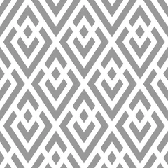 Gordijnen Vector geometrische naadloze patroon. Moderne geometrische achtergrond met ruiten. © alla_ko