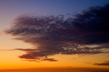 Clouds at sunset