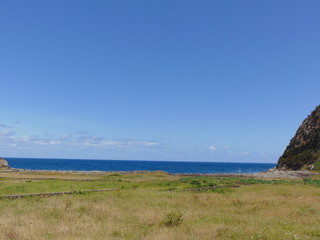 Fototapeta na wymiar Férias na Ilha Terceira Açores - Portugal, mar, céu, costa, flores