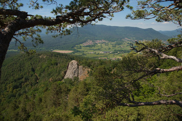 Landschaft im Elsass nahe des Val de Villé