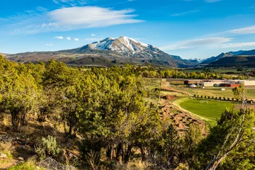 Foto op Canvas Beautiful view of mountain Sopris Aspen Glen Colorado © PhotoSpirit