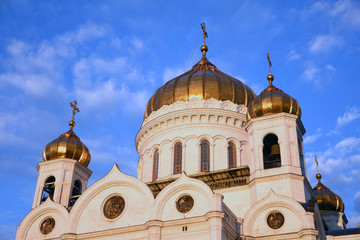 Christ Redeemer cathedral in Moscow. Color photo.