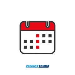 Calendar Icon Design Vector Template