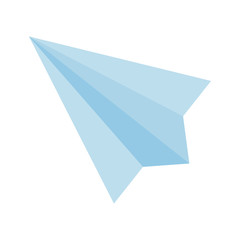Isolated origami paperplane vector design