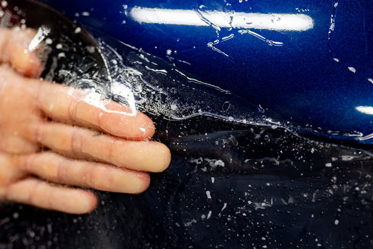 PPF installation process on brand new car