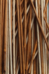 background, paper tubes, bamboo