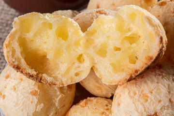 Traditional Brazilian cheese bread.