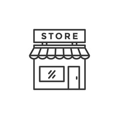 Store icon flat vector design