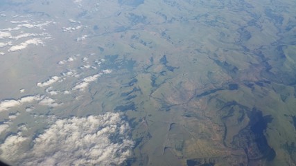 aerial view of mountains