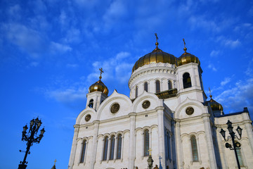 Christ Redeemer cathedral in Moscow. Color photo.