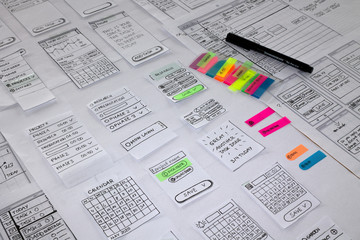 UX sketches - Paper Prototype 