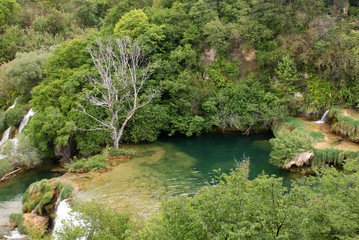 waterfall in the national park KRKA in Croatia