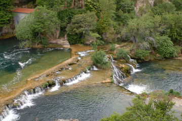 waterfall in the national park KRKA in Croatia