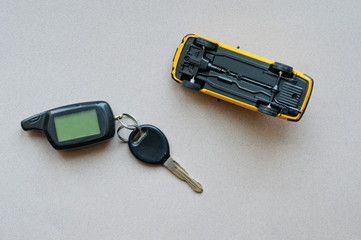 toy car accident car insurance concept