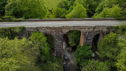 Fototapeta na wymiar Glendun Viaduct over the river Dun, Glens of Antrim, Cushendun, County Antrim, Northern Ireland, Causeway coastal route