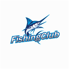 Fishing Logo Vector Icon Template. Creative Fishing Club Logo Modern Symbol.