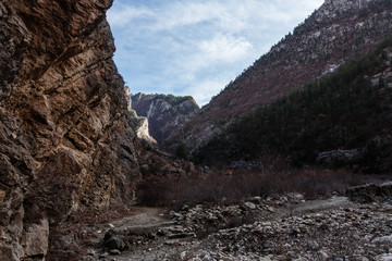 Fototapeta na wymiar Garabagh gorge. Natural attractions in Dagestan. Russia