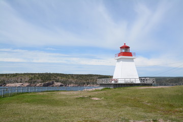 Fototapeta na wymiar Canadian Harbor Light Scenic