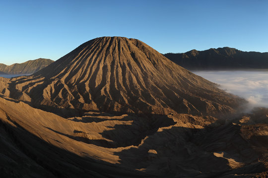 Indonesia, Jave, View of  Bromo volcano at Java